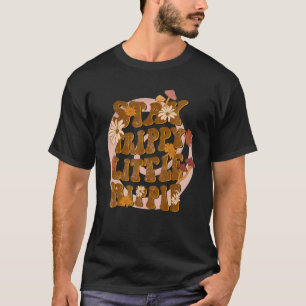 Blijf Trippy Little Hippie 60s 70s paddenstoelen G T-shirt