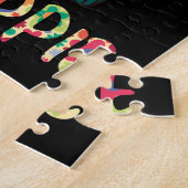 Blijf Trippy Little Hippie  Peace Sign Legpuzzel (Zijkant)