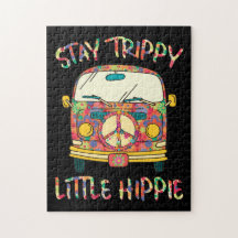 Blijf Trippy Little Hippie  Peace Sign