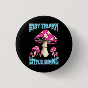 Blijf Trippy! Little Hippie Ronde Button 3,2 Cm