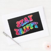 BLIJF TRIPPY motivatie en inspirerend Rechthoekige Sticker (Envelop)