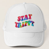 BLIJF TRIPPY motivatie en inspirerend Trucker Pet (Voorkant)