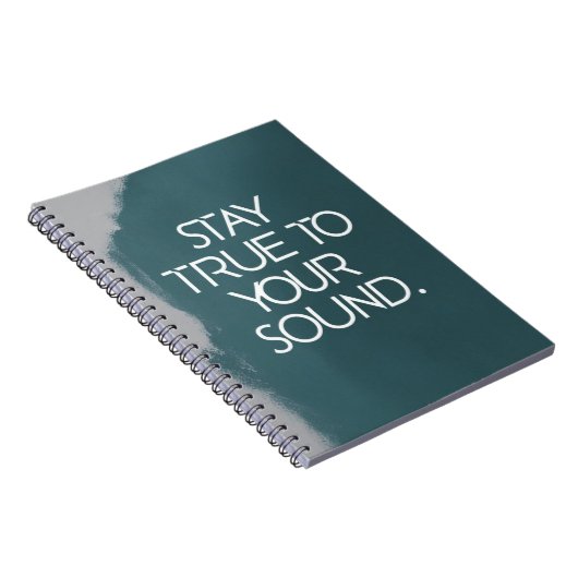 Blijf trouw aan je geluid notitieboek (Rechterzijde)