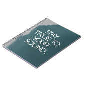 Blijf trouw aan je geluid notitieboek (Linkerzijde)