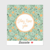 Blijf trouw aan je paardenbloem sticker (Vel)