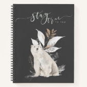 Blijf trouw aan je polaire Beer Notitieboek - wees (Voorkant)