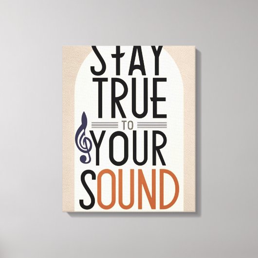 Blijf Trouw Aan Je Sound 2 Canvas Afdruk (Voorkant)