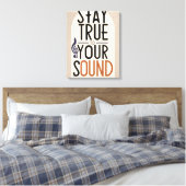 Blijf Trouw Aan Je Sound 2 Canvas Afdruk (Insitu (Slaapkamer))