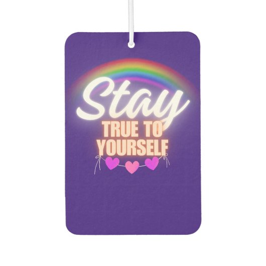 Blijf trouw aan jezelf luchtverfrisser (Voorkant)