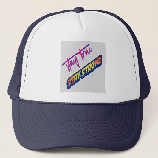 Blijf trouw Tshirt Trucker Pet (Voorkant)