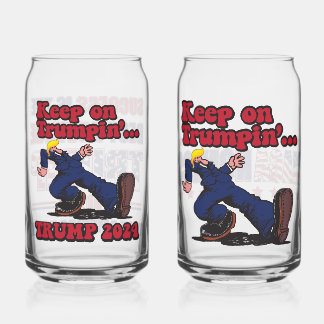 Blijf TRUMPEN Blikvorm Glas