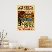 Blijf tuinieren poster (Keuken)