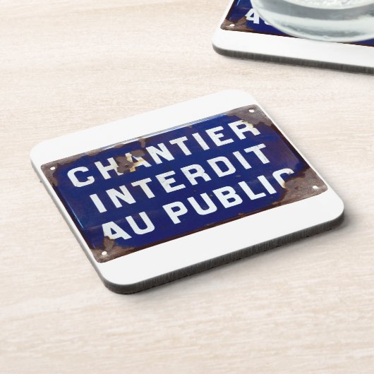 Blijf uit! bier onderzetter (Linkerzijde)