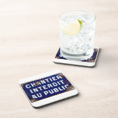 Blijf uit! bier onderzetter (Rechterzijde)