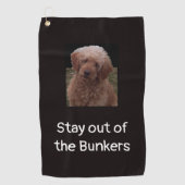 Blijf uit de Bunkers Golfhanddoek (Voorkant)