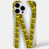 Blijf uit de buurt, kruis politietape 3d niet Case-Mate iPhone case (Achterkant)