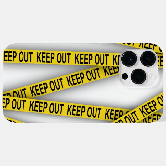 Blijf uit de buurt, kruis politietape 3d niet Case-Mate iPhone case (Achterkant (horizontaal))