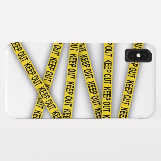 Blijf uit de buurt, kruis politietape 3d niet Case-Mate iPhone case (Achterkant (horizontaal))