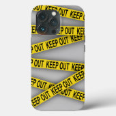 Blijf uit de buurt, kruis politietape 3d niet Case-Mate iPhone case (Achterkant)