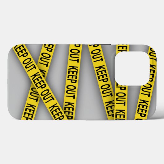 Blijf uit de buurt, kruis politietape 3d niet Case-Mate iPhone case (Achterkant (horizontaal))