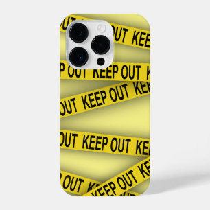 Blijf uit de buurt, kruis politietape 3d niet iPhone 14 plus hoesje