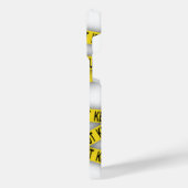 Blijf uit de buurt, kruis politietape 3d niet iPhone hoesje (Linkerkant)