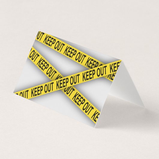 Blijf uit de buurt, kruis politietape 3d niet kaart (Voorkant)