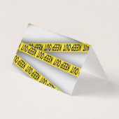 Blijf uit de buurt, kruis politietape 3d niet kaart (Achterkant)