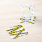 Blijf uit de buurt, kruis politietape 3d niet kartonnen onderzetters (Insitu)