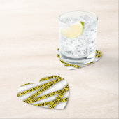 Blijf uit de buurt, kruis politietape 3d niet kartonnen onderzetters (Insitu)