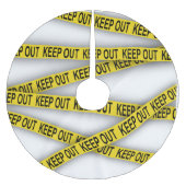 Blijf uit de buurt, kruis politietape 3d niet kerstboom rok (Voorkant)