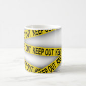 Blijf uit de buurt, kruis politietape 3d niet koffiemok (Center)