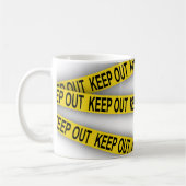 Blijf uit de buurt, kruis politietape 3d niet koffiemok (Links)