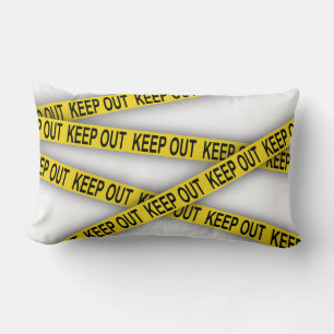 Blijf uit de buurt, kruis politietape 3d niet kussen