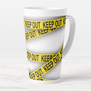 Blijf uit de buurt, kruis politietape 3d niet latte mok