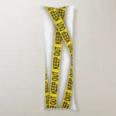 Blijf uit de buurt, kruis politietape 3d niet lichaamskussen (Voorkant Verticaal)