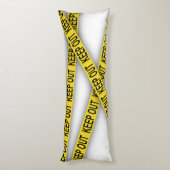 Blijf uit de buurt, kruis politietape 3d niet lichaamskussen (Achterkant (Verticaal))