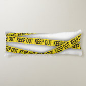 Blijf uit de buurt, kruis politietape 3d niet lichaamskussen (Voorkant)