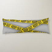 Blijf uit de buurt, kruis politietape 3d niet lichaamskussen (Achterkant)