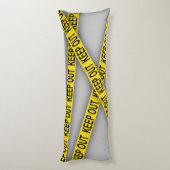 Blijf uit de buurt, kruis politietape 3d niet lichaamskussen (Achterkant (Verticaal))