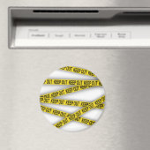 Blijf uit de buurt, kruis politietape 3d niet magneet (Insitu (Vaatwasser))