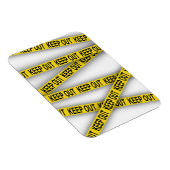 Blijf uit de buurt, kruis politietape 3d niet magneet (Rechterzijde)