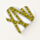 Blijf uit de buurt, kruis politietape 3d niet notitieboek (Achterkant)