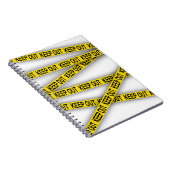 Blijf uit de buurt, kruis politietape 3d niet notitieboek (Rechterzijde)