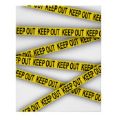 Blijf uit de buurt, kruis politietape 3d niet perfect poster (Voorkant)