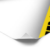 Blijf uit de buurt, kruis politietape 3d niet perfect poster (Hoek)