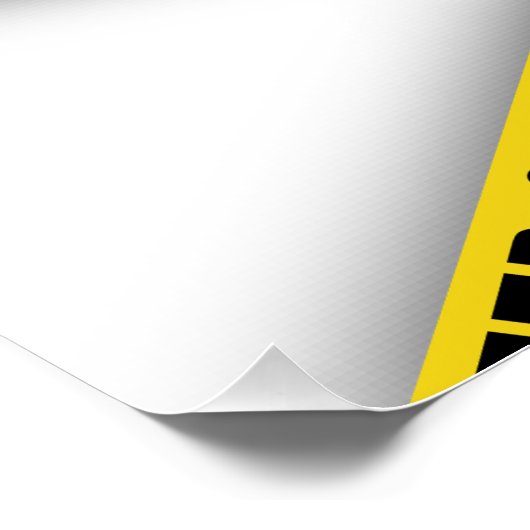 Blijf uit de buurt, kruis politietape 3d niet perfect poster (Hoek)