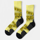 Blijf uit de buurt, kruis politietape 3d niet sokken (Links)