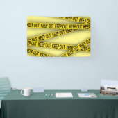 Blijf uit de buurt, kruis politietape 3d niet spandoek (Beurs)