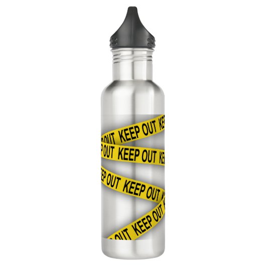 Blijf uit de buurt, kruis politietape 3d niet waterfles  (Links)